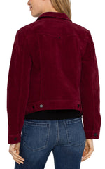 Liverpool Jeans LM1004CD& Classic Jacket in Ruby Corduroy