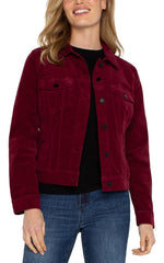Liverpool Jeans LM1004CD& Classic Jacket in Ruby Corduroy