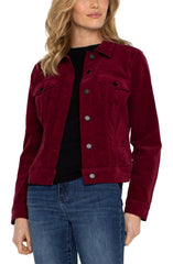 Liverpool Jeans LM1004CD& Classic Jacket in Ruby Corduroy