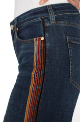 Liverpool LM7A80CH4 Stride Wide Leg Jeans with Velvet Trim