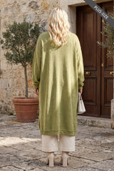 PLUS SIZE Relaxed Long Cardigan