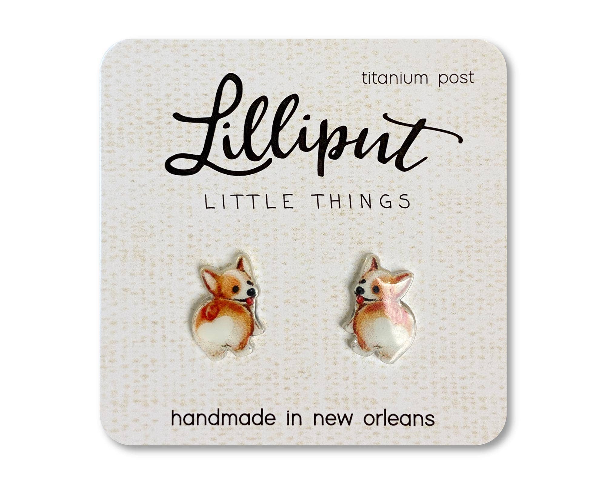 Corgi Butt Earrings // Dog Lover Gift