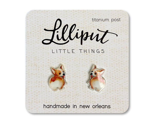 Corgi Butt Earrings // Dog Lover Gift