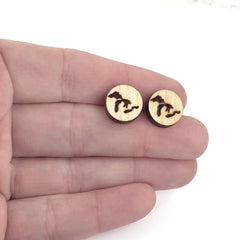 Great Lakes Wooden Post Earrings