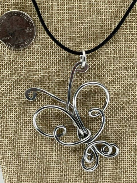 Butterfly Hypoallergenic Pendant Necklace