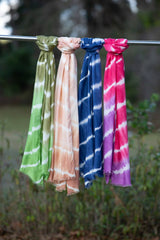 Tie Dye Vibrant Soft Viscose Scarves