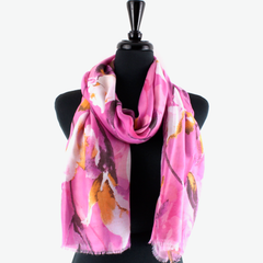 S24013 Pansy Wonder Lightweight Scarf