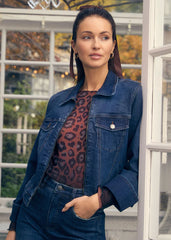 FDJ Zip Front Denim Jacket 1193809