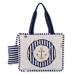 Anchor, Gold Anchor Shoulder Tote