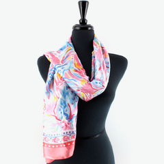S25049 Freesia Satin-Feel Lightweight Scarf
