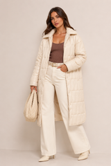 CLANP0114: Boulevard Quilted Long Coat