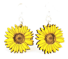 Detailed Sunflower Earrings