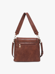 M2167 Lorelei Double Zip Crossbody – Whipstitch Trim