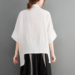 Relaxed Plus-Size Longline Shirt