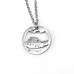 Great Lakes Freighter Pendant, large or petite