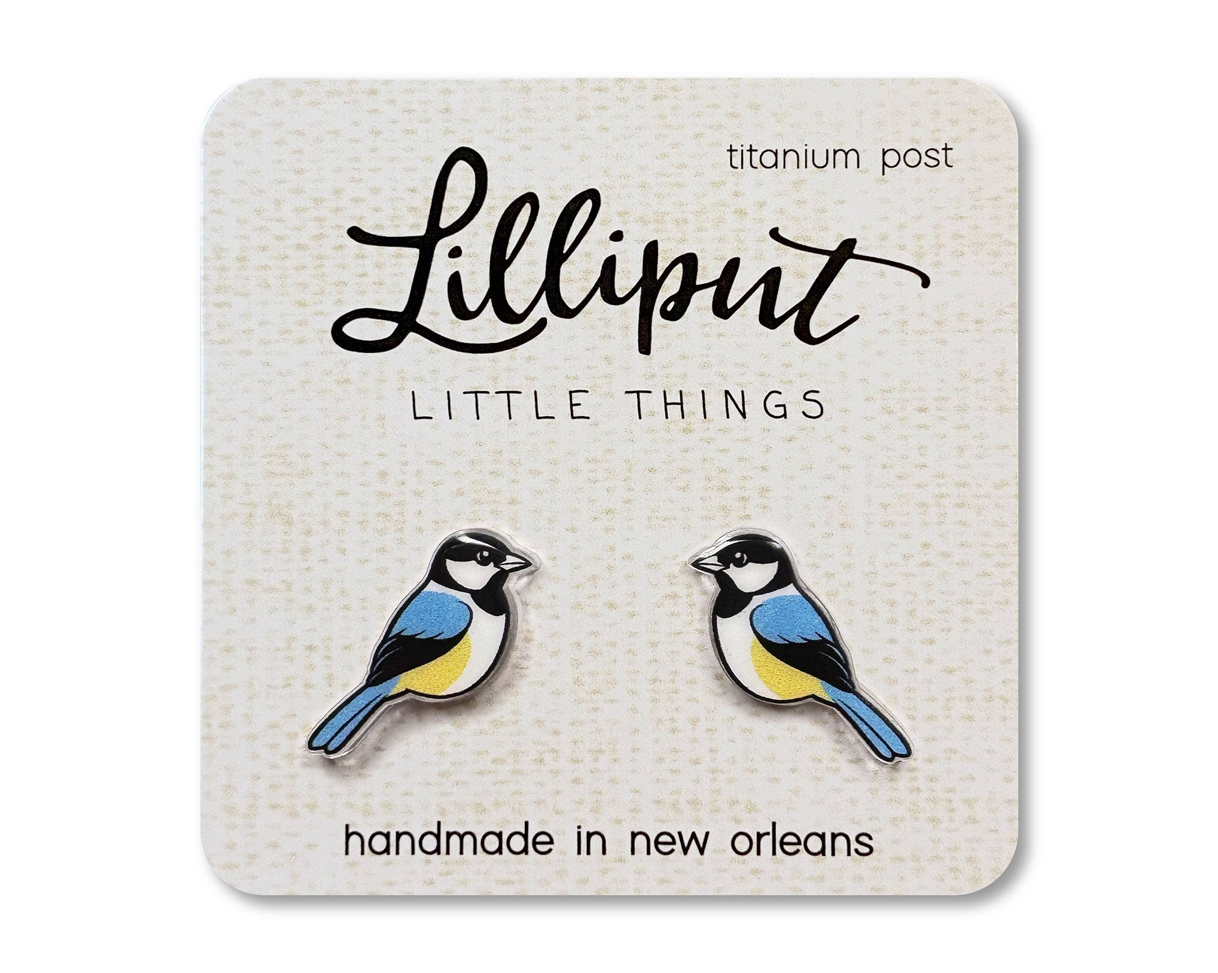 Chickadee Earrings // State Bird Earrings