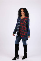 Bold Patchwork Plaid Tunic: Heritage Flannel