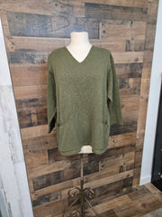 Avalin Sweaters NEW 2 POCKET --MULTIPLE COLORS-- All Cotton Sweater #2020 Made in U.S.A.