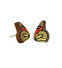 Monarch Butterfly Stud Earrings