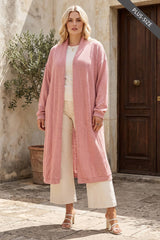 PLUS SIZE Relaxed Long Cardigan