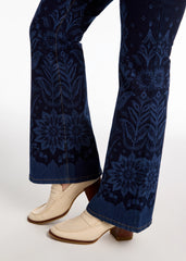 FDJ Olivia Patterned Flare Leg Denim 2604779
