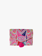 Katleya Cotton Jewelry Case –Patterned Travel Pouch | CS2307