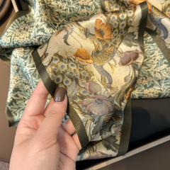 S26087 100% Silk Skinny Scarf