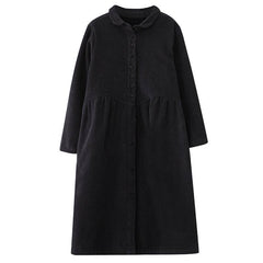 Relaxed Plus-Size Longline Coat