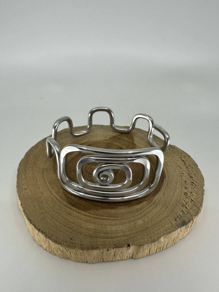Rectangle Hypoallergenic Aluminum Twist Bracelet