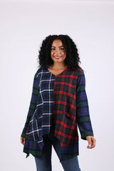Bold Patchwork Plaid Tunic: Heritage Flannel
