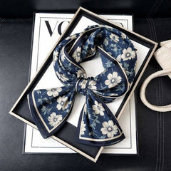 S26087 100% Silk Skinny Scarf