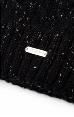 Liverpool Jeans LMA000SK59 Cable Knit Beanie with Faux Fur Pouf