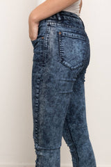 13198 Acid Blue Stretch Skinny Jeans