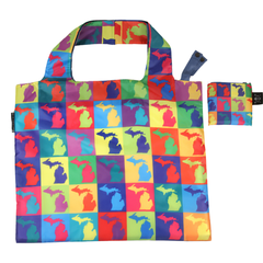 Michigan Pop Colors Eco Reusable Bag