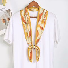 S26127 Fruit Pattern 100% Polyester Skinny Scarf