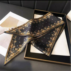 S26161 Printed 100% Polyester Skinny Scarf