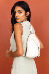 Linnette Foldover Clasp Backpack w/ Zip Compartment | BP2465