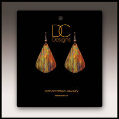Fall Branches Artistic Short Drop Earrings