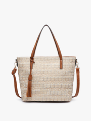 M1921 August 2 Tone Natural Women's Tote Bag