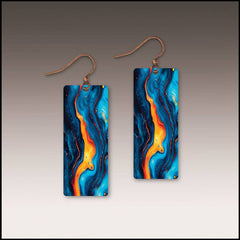 Lava Spill Banner Handmade Earrings