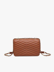 Ira Chevron Crossbody – Pearl Handle Bag | EH2250