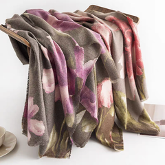 S25254 Fall Print Scarf