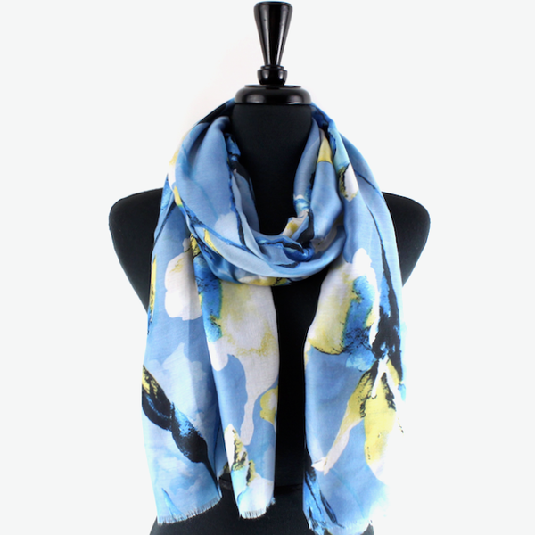S24013 Pansy Wonder Lightweight Scarf