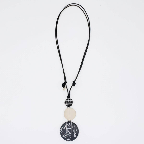 Ebony and Ivory Noir Pendant