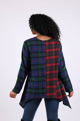Bold Patchwork Plaid Tunic: Heritage Flannel