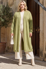 PLUS SIZE Relaxed Long Cardigan