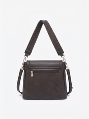 M2167 Lorelei Double Zip Crossbody – Whipstitch Trim