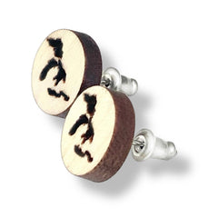 Great Lakes Wooden Post Earrings