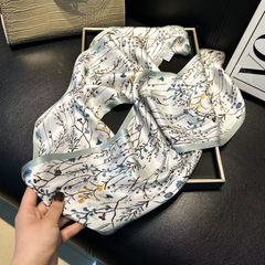 S26087 100% Silk Skinny Scarf