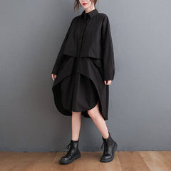 Relaxed Plus-Size Shirt Dress